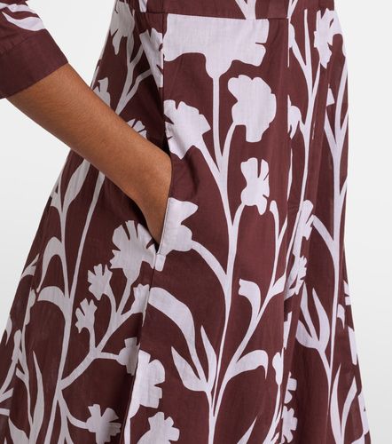 Robe midi imprimée en coton - Juliet Dunn - Modalova