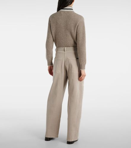 Jean wide à taille mi-haute - Brunello Cucinelli - Modalova