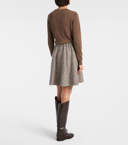 Mini-jupe en laine mélangée - Brunello Cucinelli - Modalova