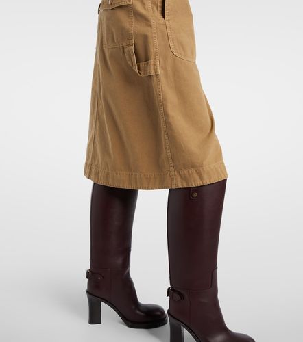 Moncler Jupe midi en denim - Moncler - Modalova