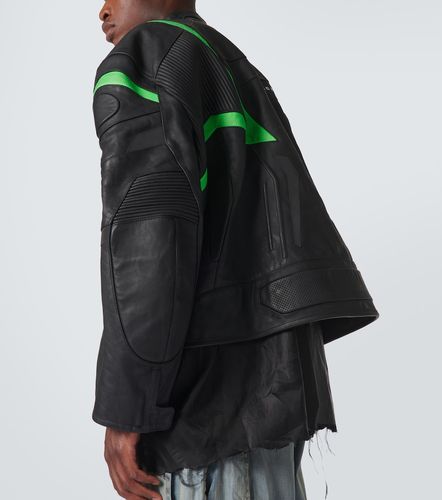 Balenciaga Veste en cuir à logo - Balenciaga - Modalova