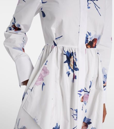 Robe chemise en coton à fleurs - Erdem - Modalova