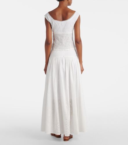 Top Lou en coton à broderies anglaises - Staud - Modalova