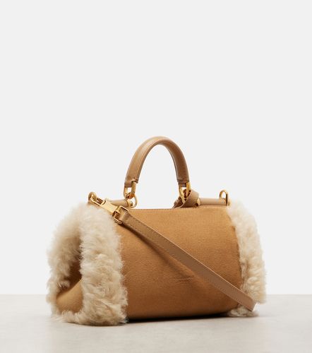 Sac My Sicily Small en daim à anse supérieure - Dolce&Gabbana - Modalova