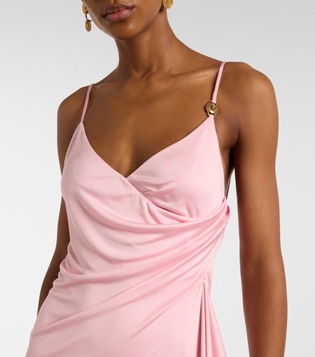 Versace Robe longue Medusa drapée - Versace - Modalova