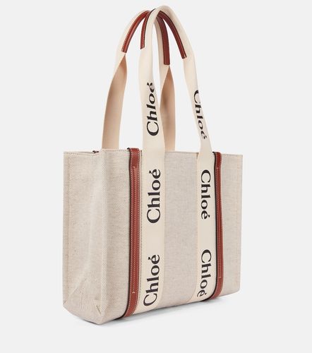 Chloé Cabas Woody Medium en toile - Chloe - Modalova