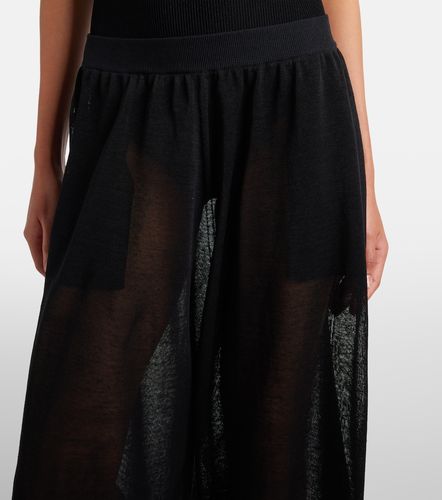Alaïa Pantalon ample en lin et soie - Alaia - Modalova
