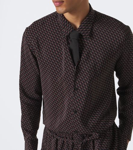 Chemise Cassandre en soie à imprimé - Saint Laurent - Modalova