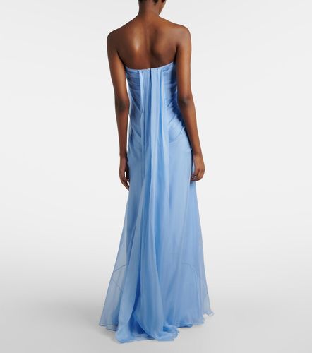 McQueen Robe bustier en soie - McQueen - Modalova