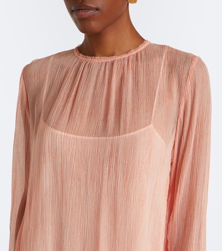 Robe Emmeline en soie à volants - Ulla Johnson - Modalova