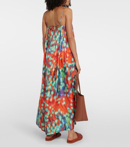 Robe longue Heather imprimée en soie - Asceno - Modalova
