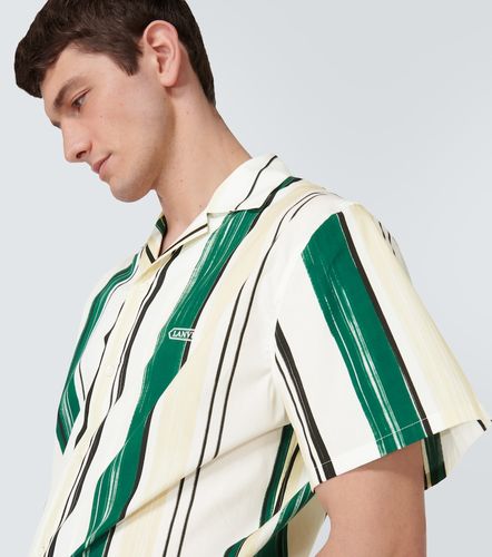 Chemise de bowling en coton à rayures - Lanvin - Modalova