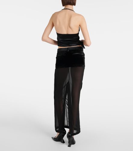 Gilet en velours à détail chaîne - Didu - Modalova