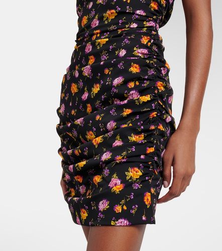 Robe en soie mélangée à fleurs - Dolce&Gabbana - Modalova