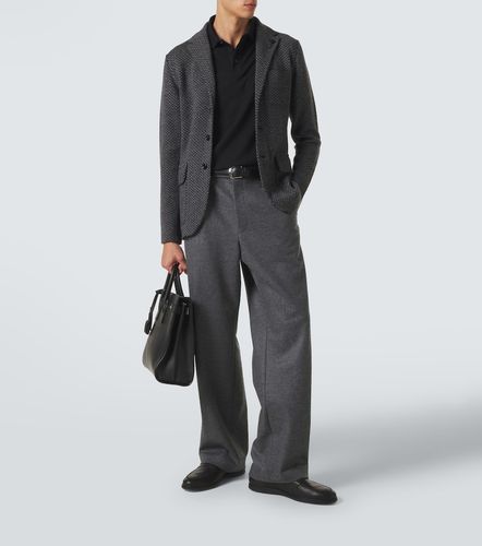 Blazer en laine vierge à motif chevrons - Lardini - Modalova