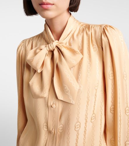 Chemise Interlocking G en soie - Gucci - Modalova