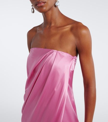 Robe longue bustier en satin de soie - The Sei - Modalova