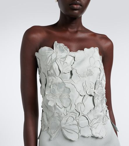 Robe midi bustier Nikola en guipure - Costarellos - Modalova