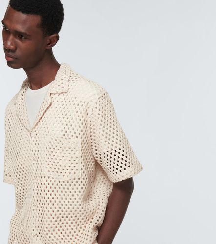 Chemise en macramé de coton mélangé - Commas - Modalova