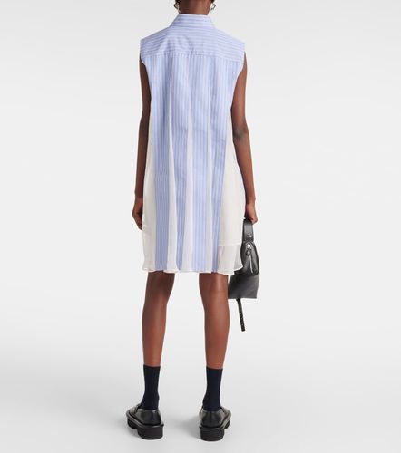 Robe chemise en popeline de coton à rayures - Sacai - Modalova