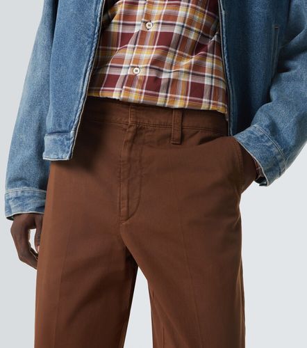 Pantalon slim en gabardine de coton - Prada - Modalova