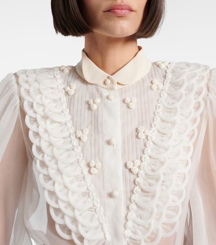 Blouse transparente en soie - Valentino - Modalova