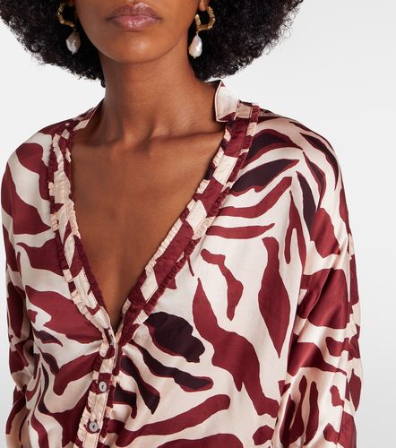 Blouse Azia imprimée en satin - Poupette St Barth - Modalova