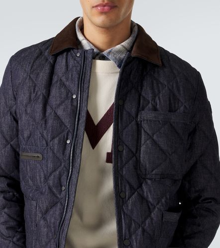 Moncler Doudoune en denim - Moncler - Modalova