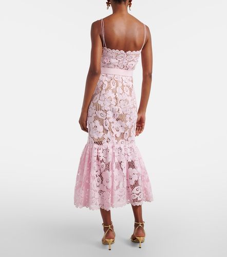 Self-Portrait Robe midi en crochet - Self-Portrait - Modalova