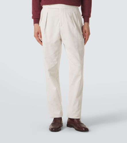 Pantalon droit en coton - Brunello Cucinelli - Modalova