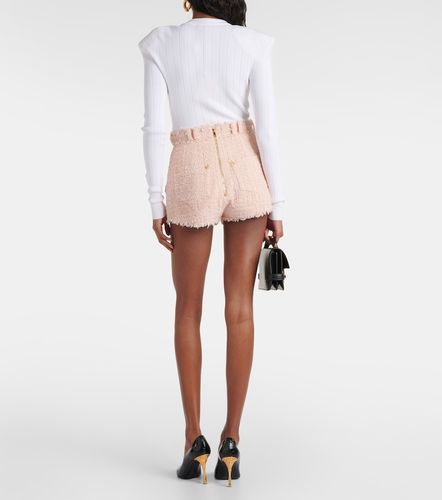 Balmain Short taille haute en tweed - Balmain - Modalova