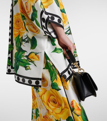 Chemise oversize en soie à imprimé floral - Dolce&Gabbana - Modalova