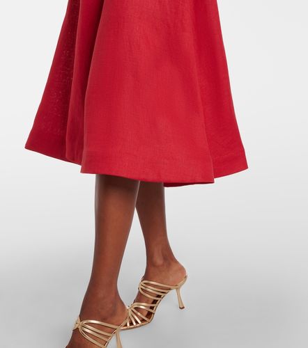 Robe midi Rebellion en lin - Zimmermann - Modalova