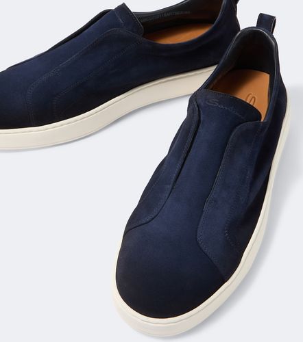 Santoni Baskets slip-on en daim - Santoni - Modalova