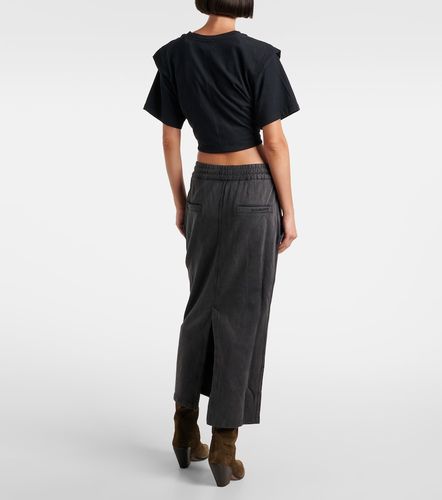 Jupe midi Noreen en jersey de coton - Marant Etoile - Modalova