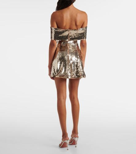 Robe à encolure bardot et sequins - Self-Portrait - Modalova