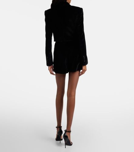 Short en velours de coton et soie - Dolce&Gabbana - Modalova