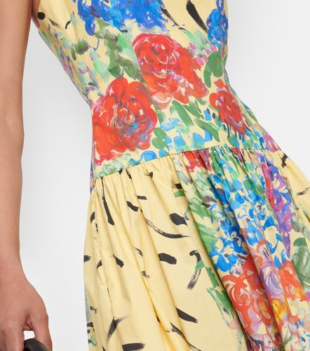 Robe midi en coton à fleurs - Christopher Kane - Modalova