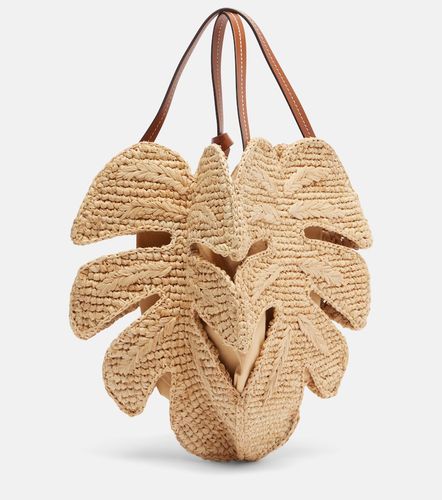 Sac à main Palm en raphia à finitions en cuir - Staud - Modalova