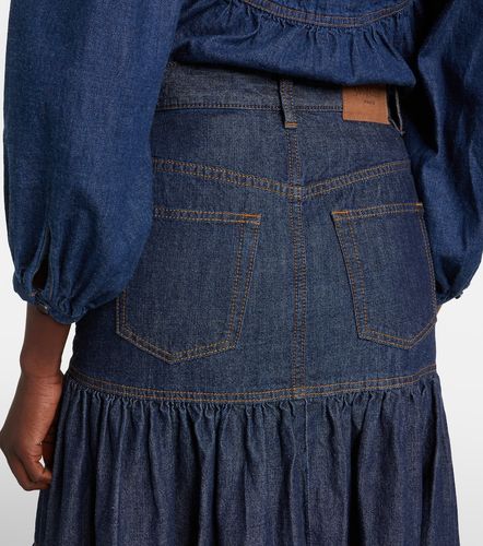 Saint Laurent Jupe longue en denim - Saint Laurent - Modalova