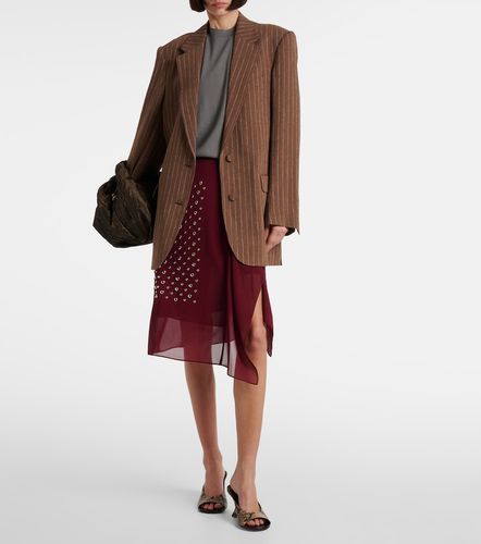 Mules en cuir embossé - Dries Van Noten - Modalova