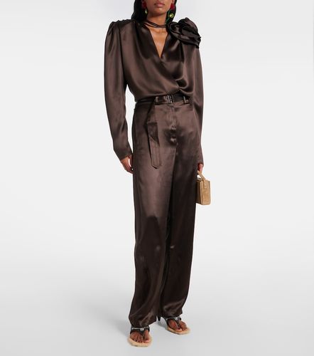 Sandales en cuir et shearling - Magda Butrym - Modalova