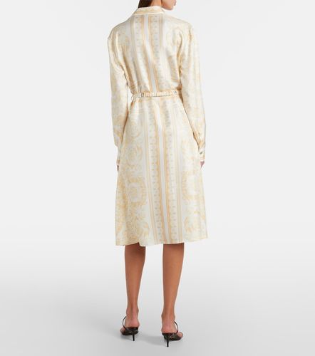 Robe chemise Barocco en soie - Versace - Modalova