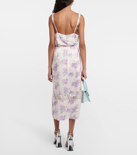 Jupe midi Fayette à fleurs - LoveShackFancy - Modalova
