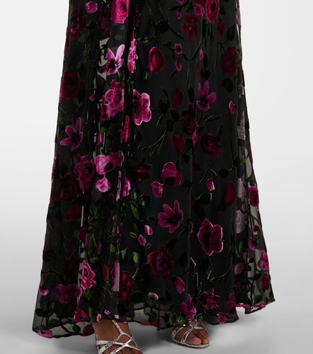 Robe longue Devoré en velours - Rodarte - Modalova