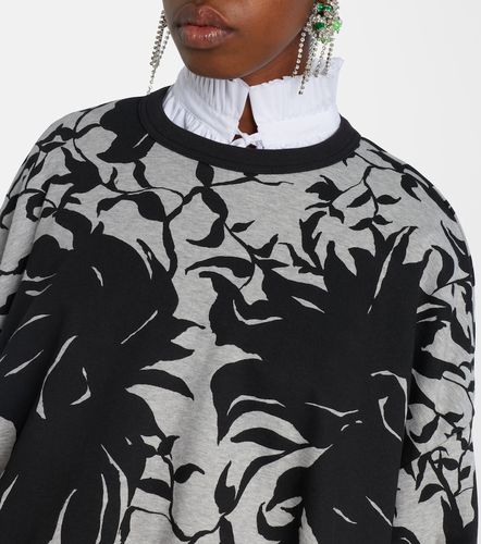 Sweat-shirt en coton à imprimé - Dries Van Noten - Modalova