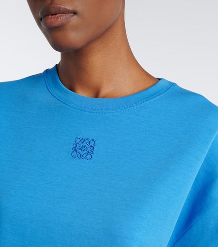T-shirt asymétrique en coton mélangé - Loewe - Modalova
