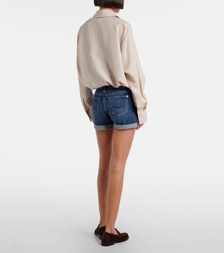 Short en denim à taille mi-haute - 7 For All Mankind - Modalova
