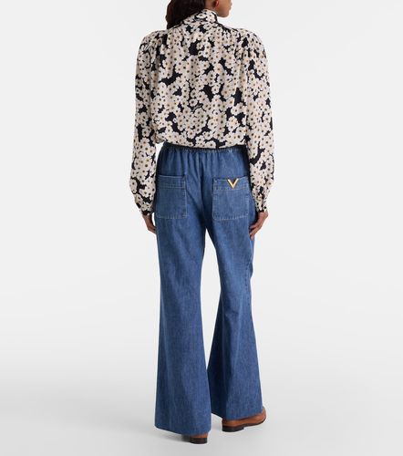 Pantalon ample en chambray de coton - Valentino - Modalova