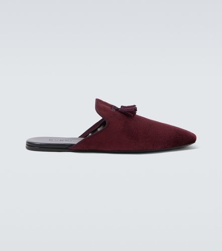 Gucci Mules à glands en velours - Gucci - Modalova